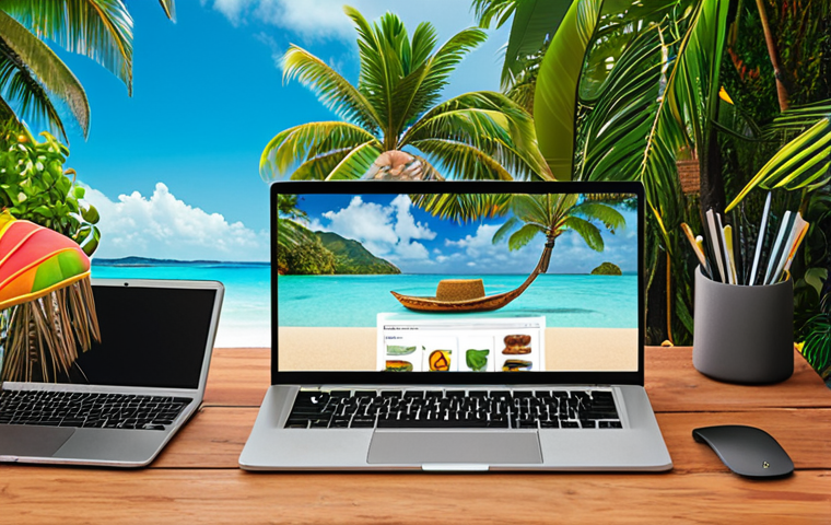 **

Vibrant online store showcasing diverse products. Focus on no inventory, flexibility, and digital nomad lifestyle. Laptop, tropical background. Dropshipping concept.

**